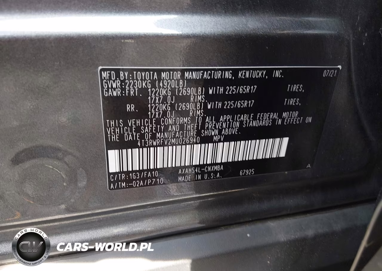 2021 Toyota Rav4 Hybrid Xle VIN:4T3RWRFV2MU026940 - 9