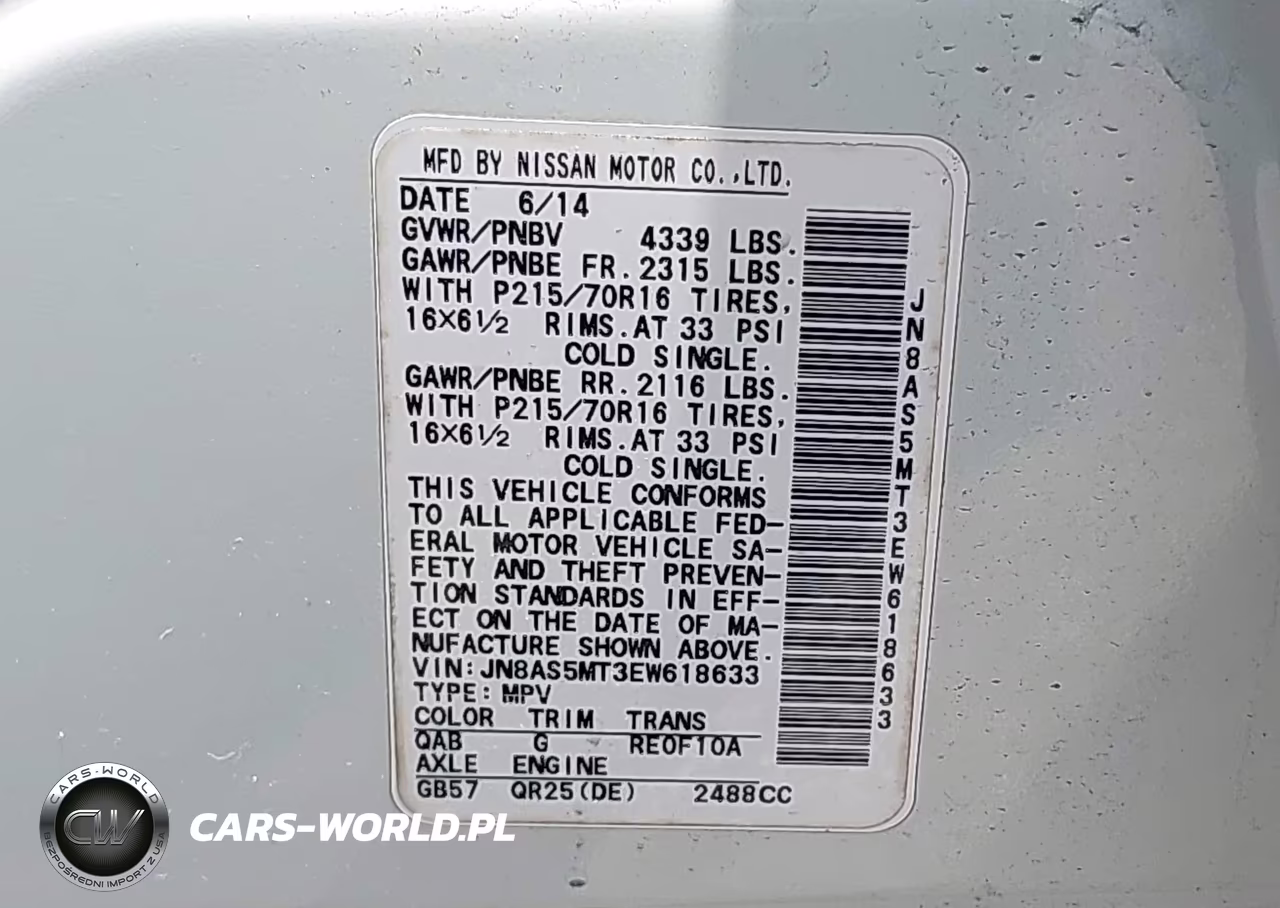 2014 Nissan Rogue Select S VIN:JN8AS5MT3EW618633 - 9