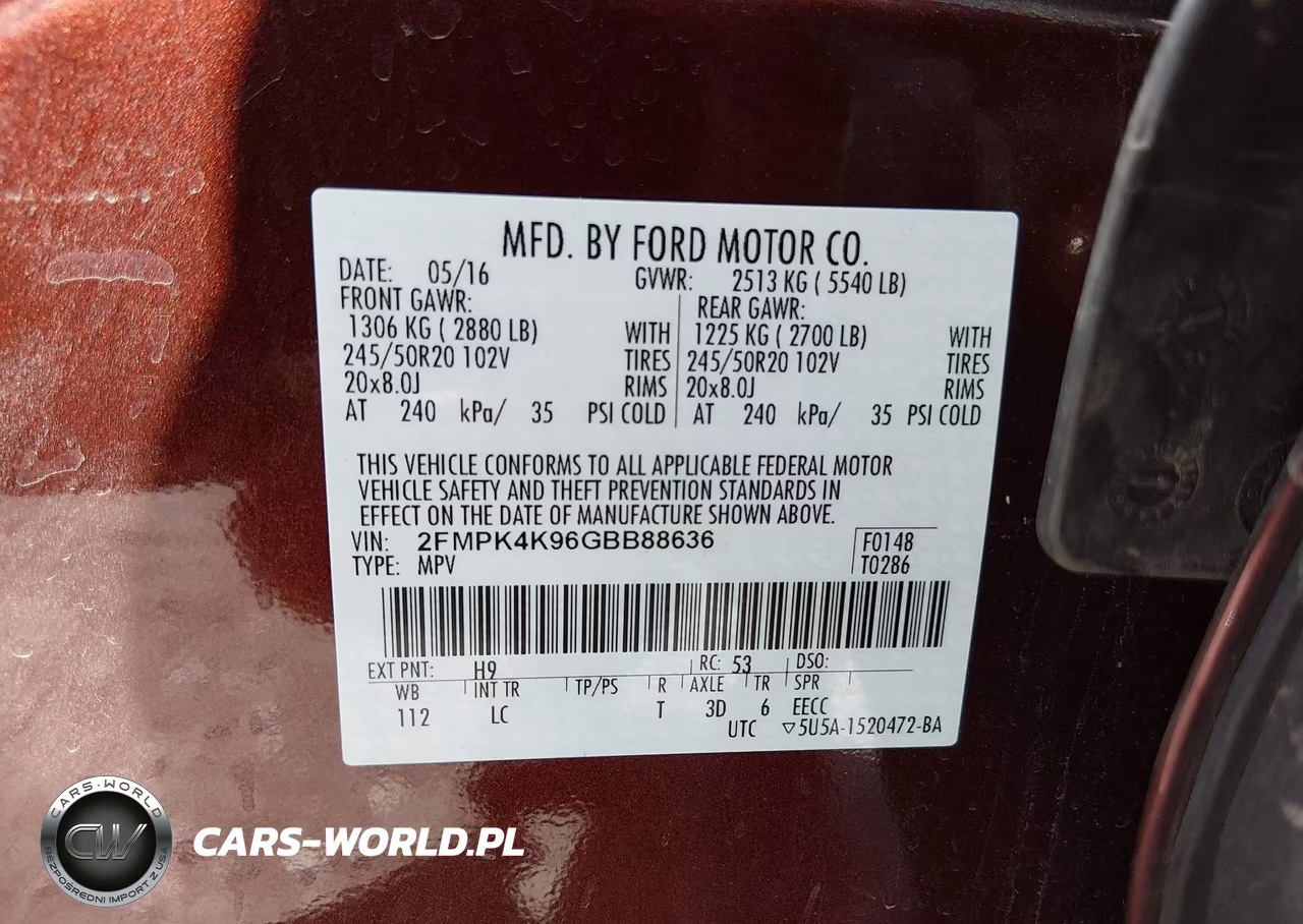 2016 Ford Edge Titanium VIN:2FMPK4K96GBB88636 - 9