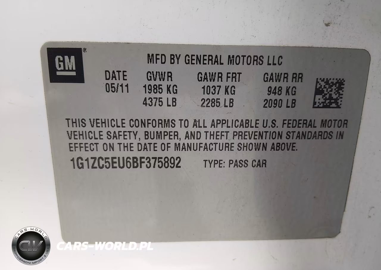 2011 Chevrolet Malibu 1Lt VIN:1G1ZC5EU6BF375892 - 9