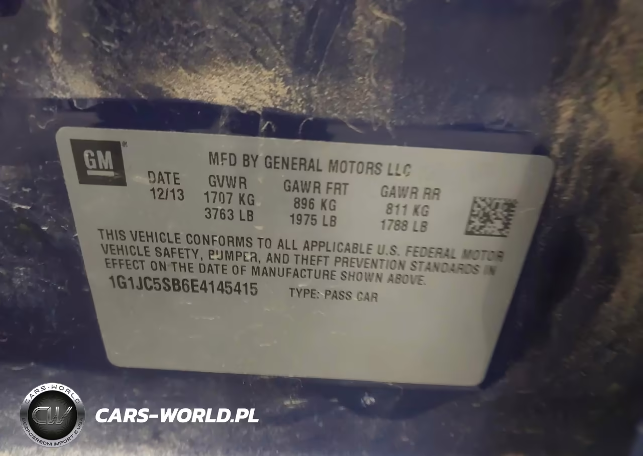 2014 Chevrolet Sonic Lt Auto VIN:1G1JC5SB6E4145415 - 9