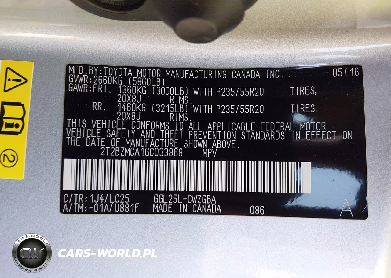 2016 Lexus Rx 350 F Sport VIN:2T2BZMCA1GC033868 - 9