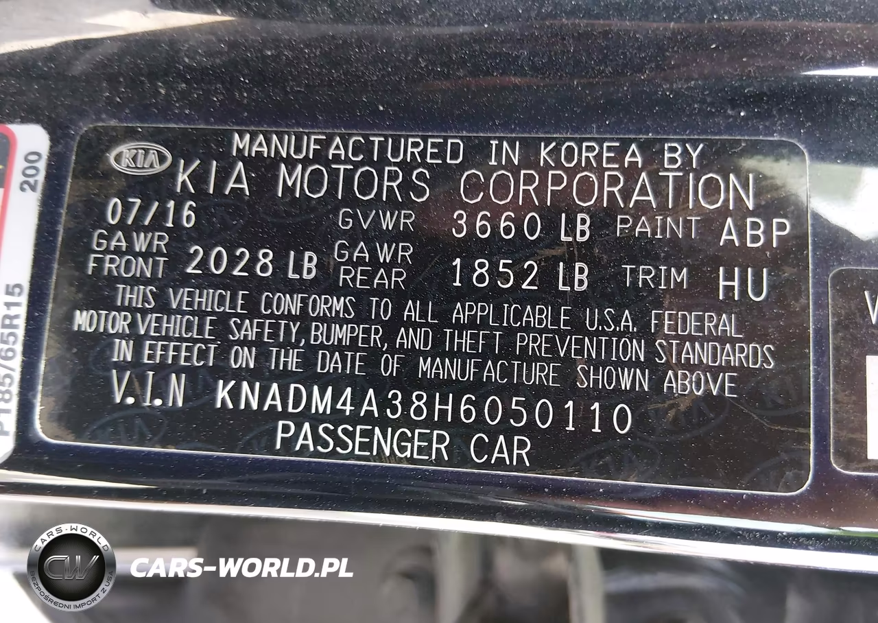 2017 Kia Rio Lx VIN:KNADM4A38H6050110 - 9