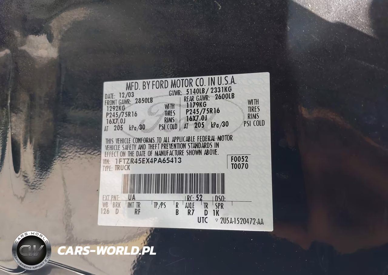 2004 Ford Ranger Edge-Tremor-Xlt VIN:1FTZR45EX4PA65413 - 9