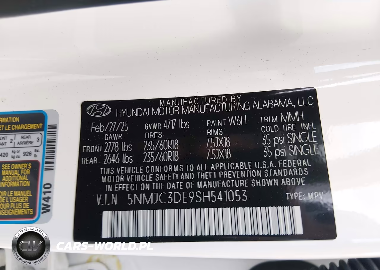 2025 Hyundai Tucson Sel Convenience VIN:5NMJC3DE9SH541053 - 9