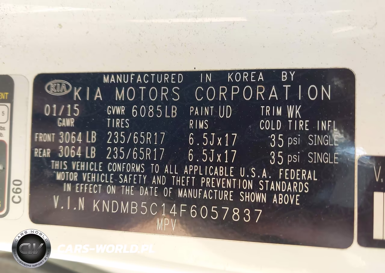2015 Kia Sedona Lx VIN:KNDMB5C14F6057837 - 9