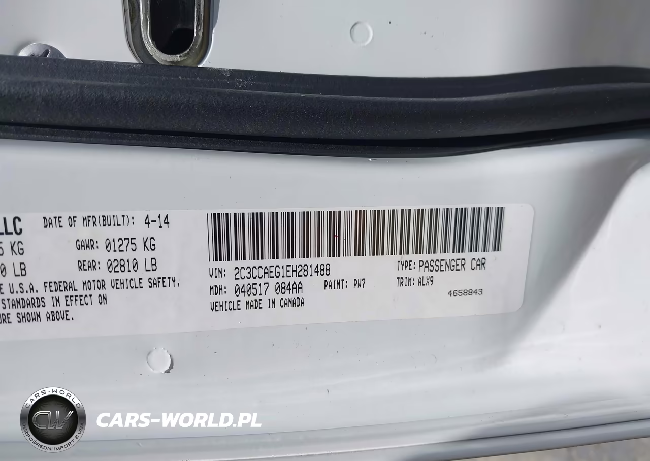 2014 Chrysler 300C VIN:2C3CCAEG1EH281488 - 9