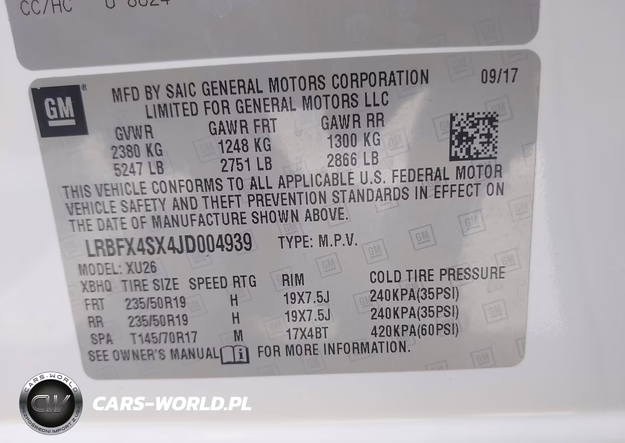 2018 Buick Envision Premium Ii VIN:LRBFX4SX4JD004939 - 9