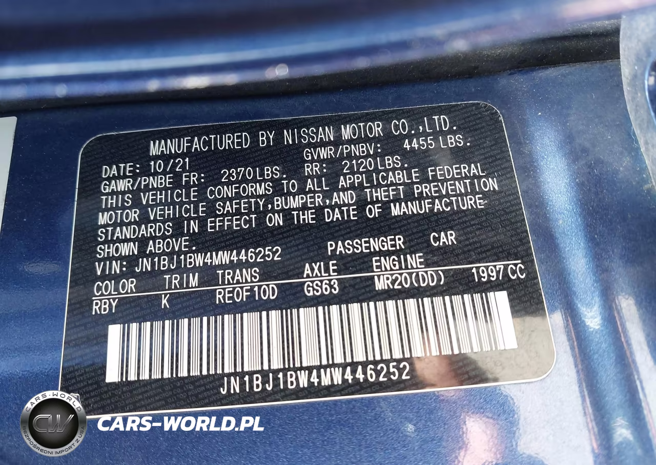 2021 Nissan Rogue Sport Sv Awd Xtronic Cvt VIN:JN1BJ1BW4MW446252 - 9