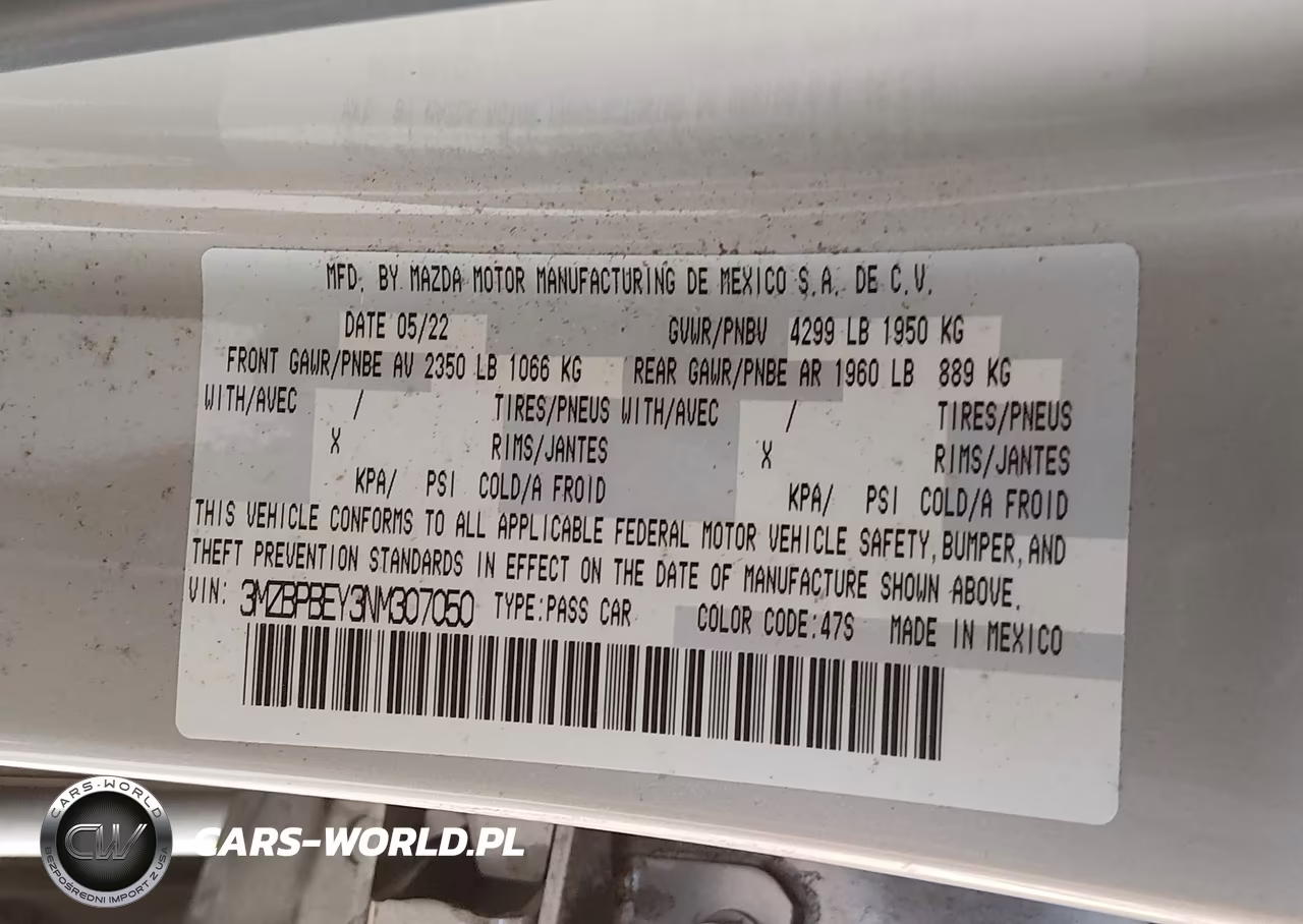 2022 Mazda Mazda3 Premium Plus VIN:3MZBPBEY3NM307050 - 9