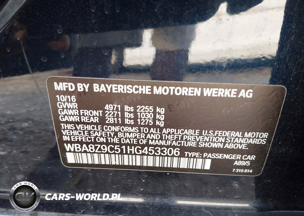 2017 BMW 330I Gran Turismo xDrive VIN:WBA8Z9C51HG453306 - 9