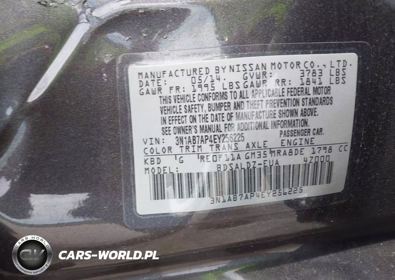 2014 Nissan Sentra Sv VIN:3N1AB7AP4EY256225 - 9
