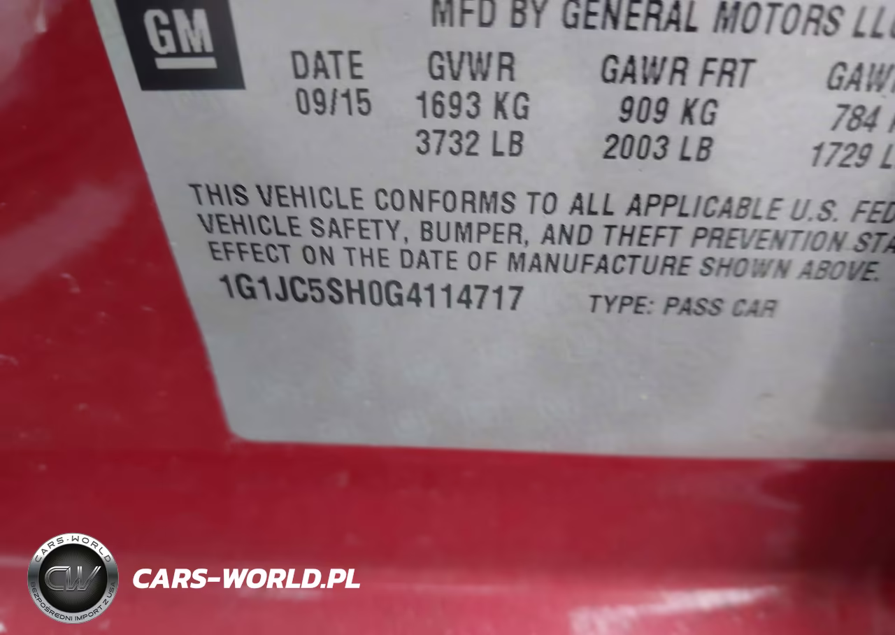2016 Chevrolet Sonic Lt Auto VIN:1G1JC5SH0G4114717 - 9
