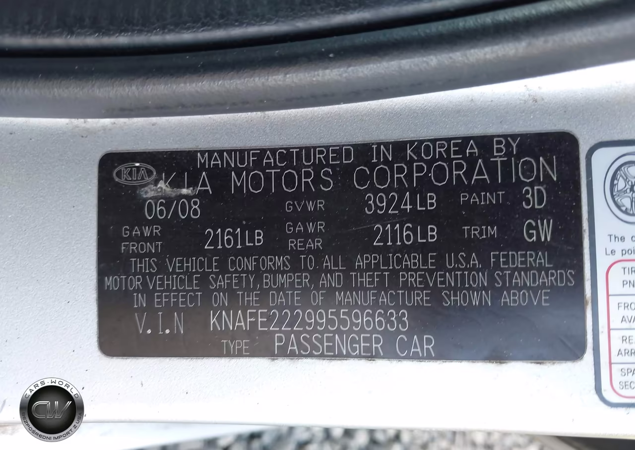 2009 Kia Spectra Ex VIN:KNAFE222995596633 - 9