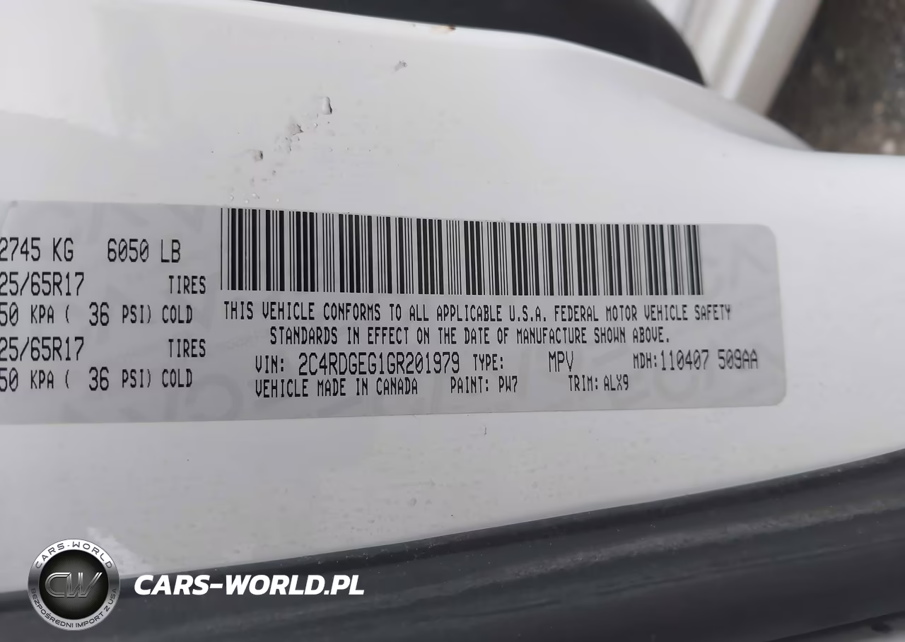 2016 Dodge Grand Caravan R-T VIN:2C4RDGEG1GR201979 - 9