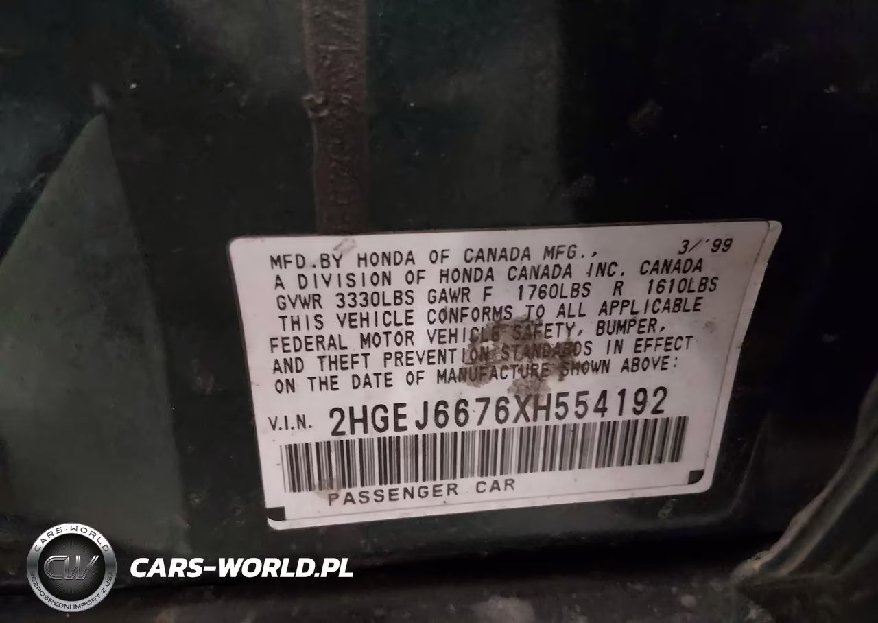 1999 Honda Civic Lx VIN:2HGEJ6676XH554192 - 9