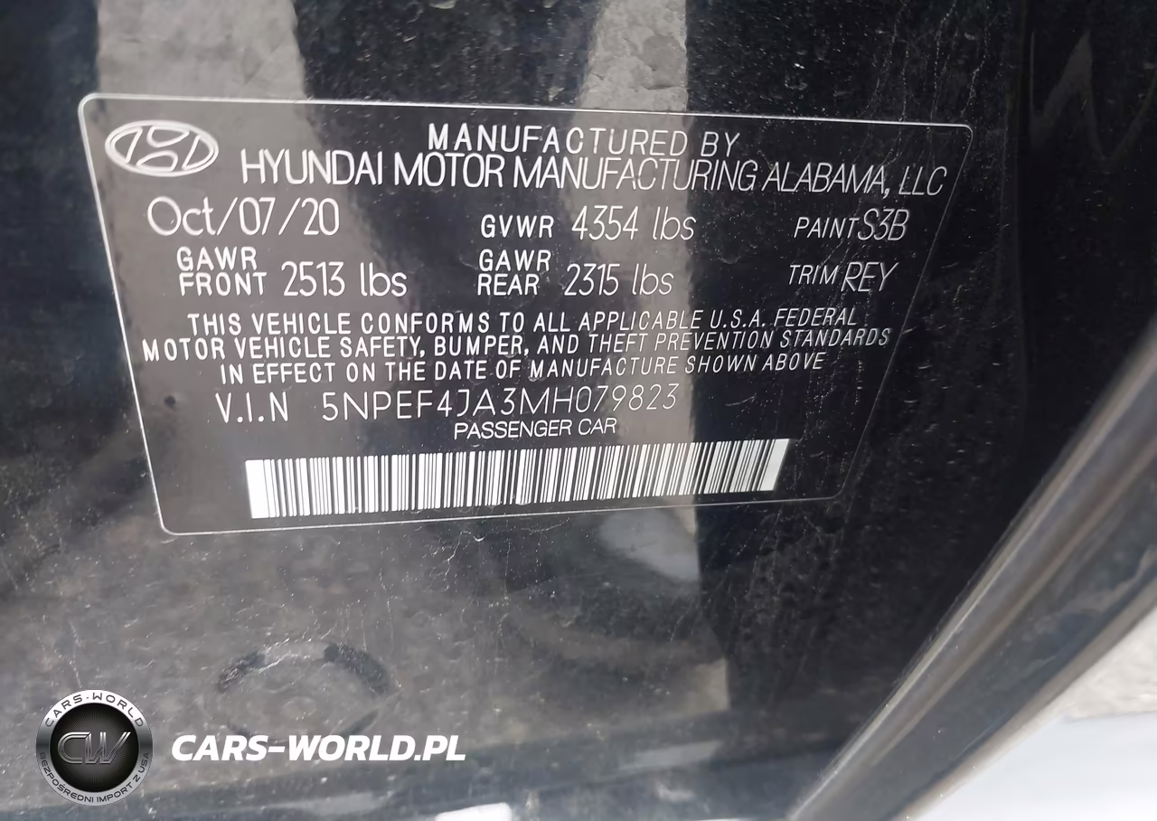 2021 Hyundai Sonata Sel VIN:5NPEF4JA3MH079823 - 9