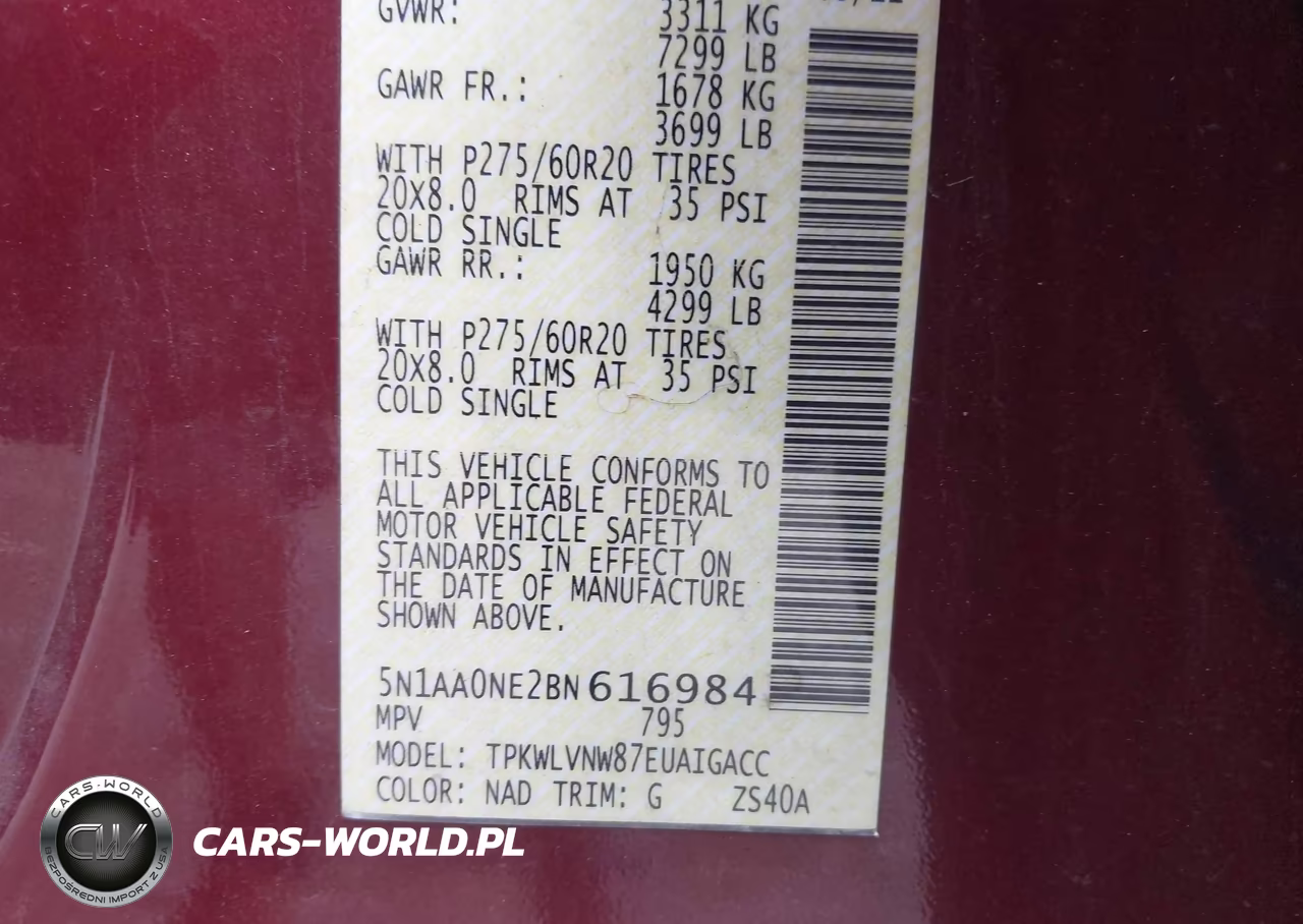 2011 Nissan Armada Platinum VIN:5N1AA0NE2BN616984 - 9