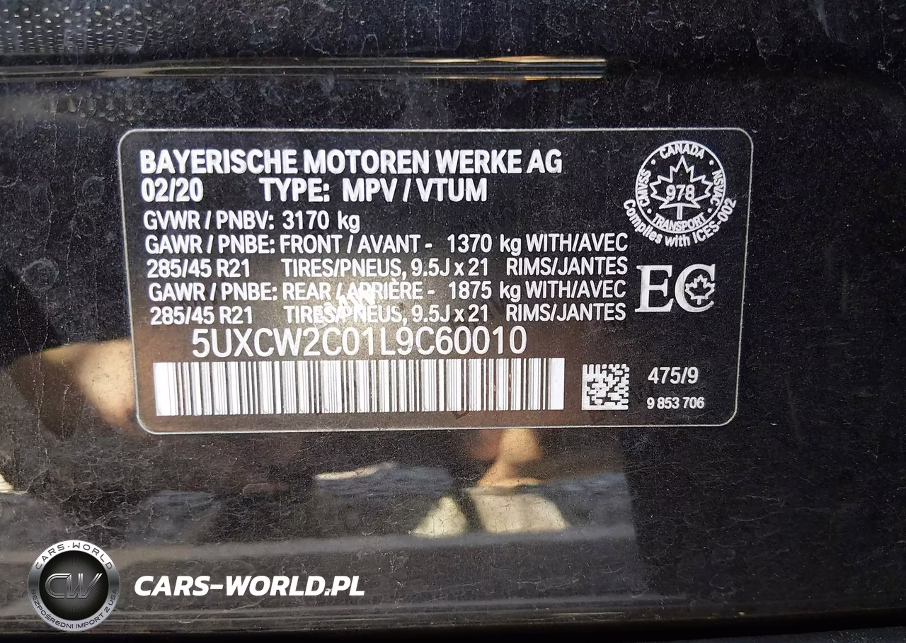 2020 BMW X7 xDrive40I VIN:5UXCW2C01L9C60010 - 9