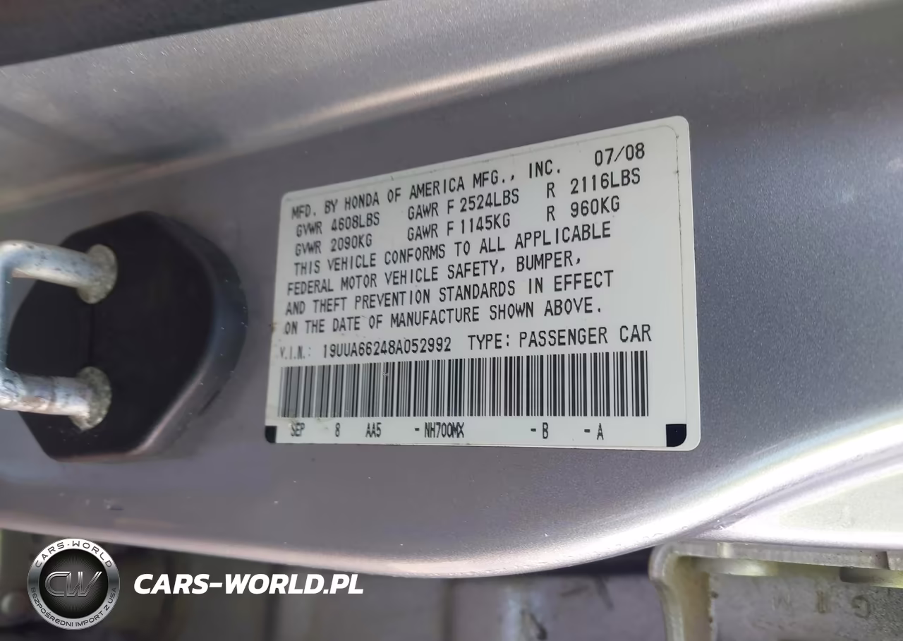 2008 Acura Tl 3.2 VIN:19UUA66248A052992 - 9