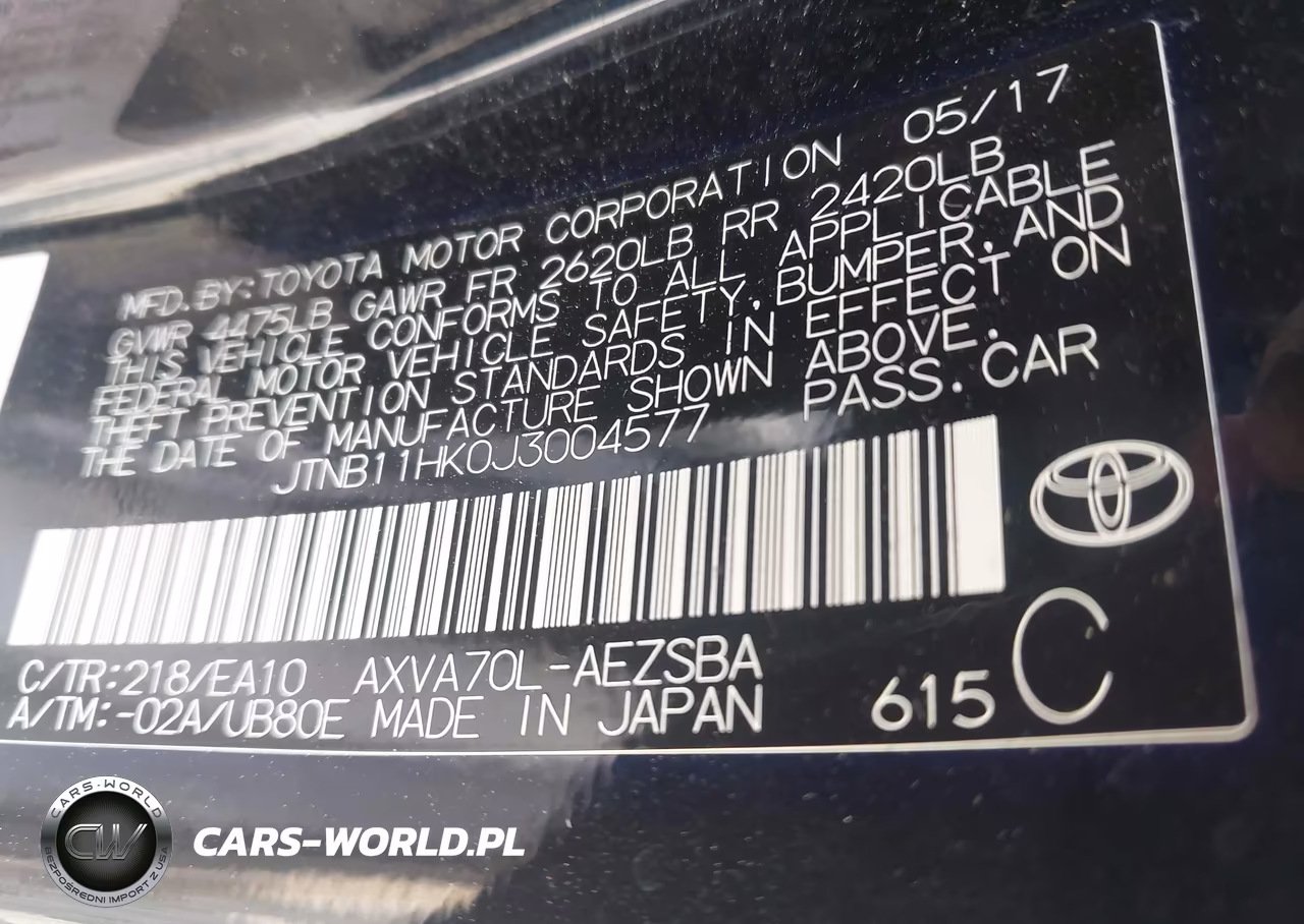 2018 Toyota Camry Se VIN:JTNB11HK0J3004577 - 9