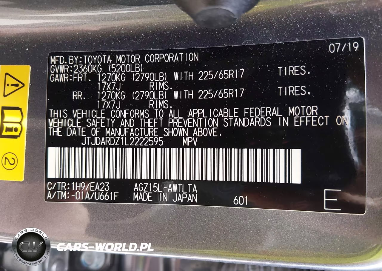 2020 Lexus Nx 300 VIN:JTJDARDZ1L2222595 - 9