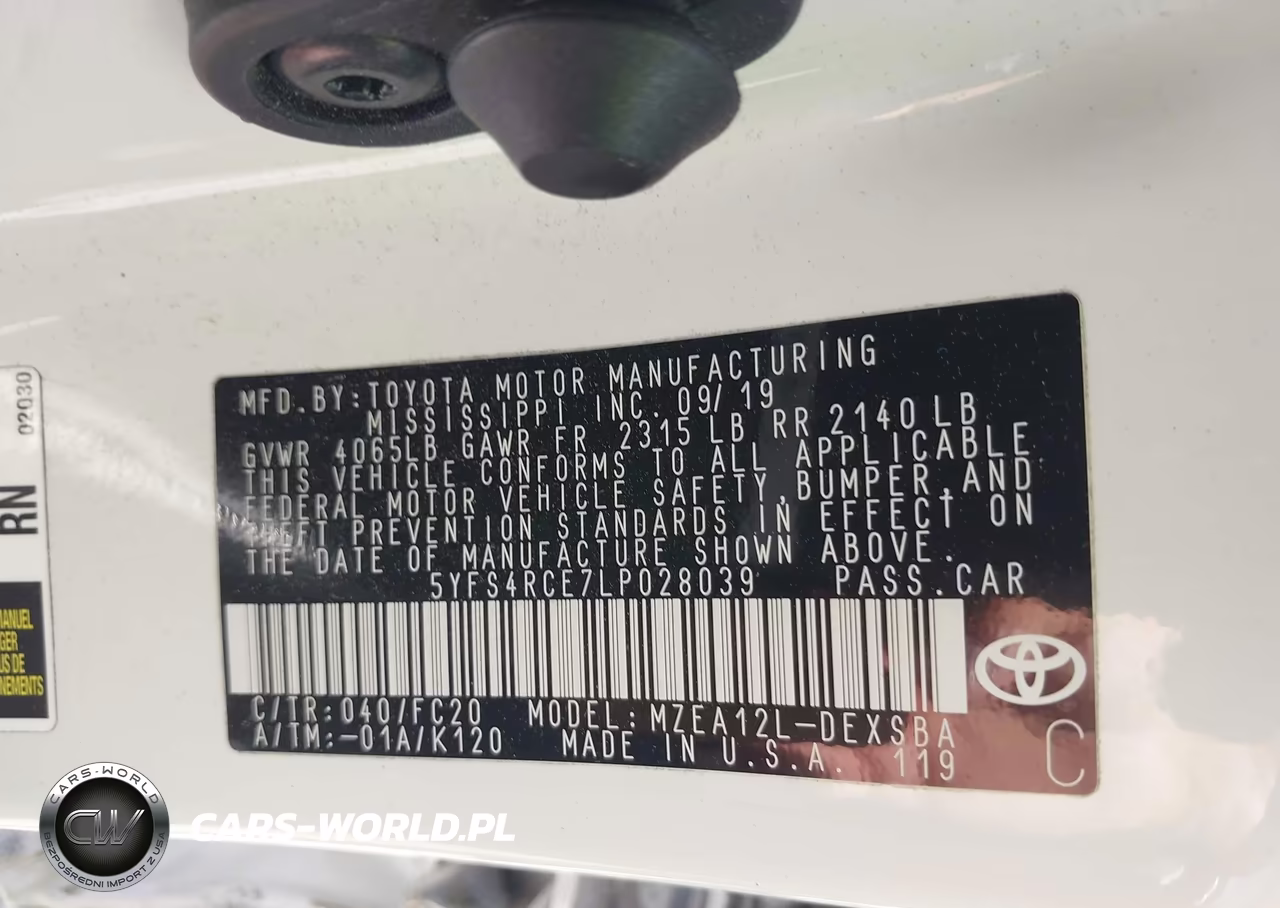 2020 Toyota Corolla Se VIN:5YFS4RCE7LP028039 - 9