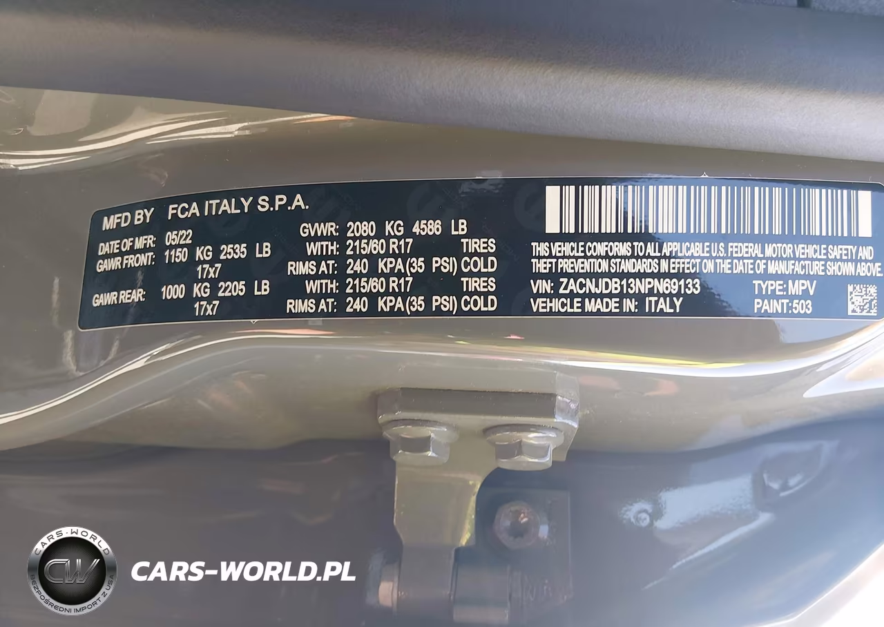 2022 Jeep Renegade Latitude 4X4 VIN:ZACNJDB13NPN69133 - 9