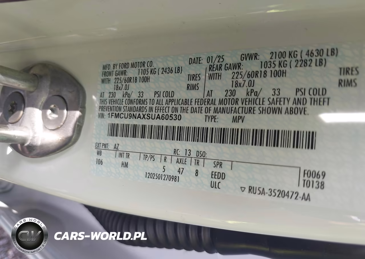 2025 Ford Escape St-Line Select VIN:1FMCU9NAXSUA60530 - 9