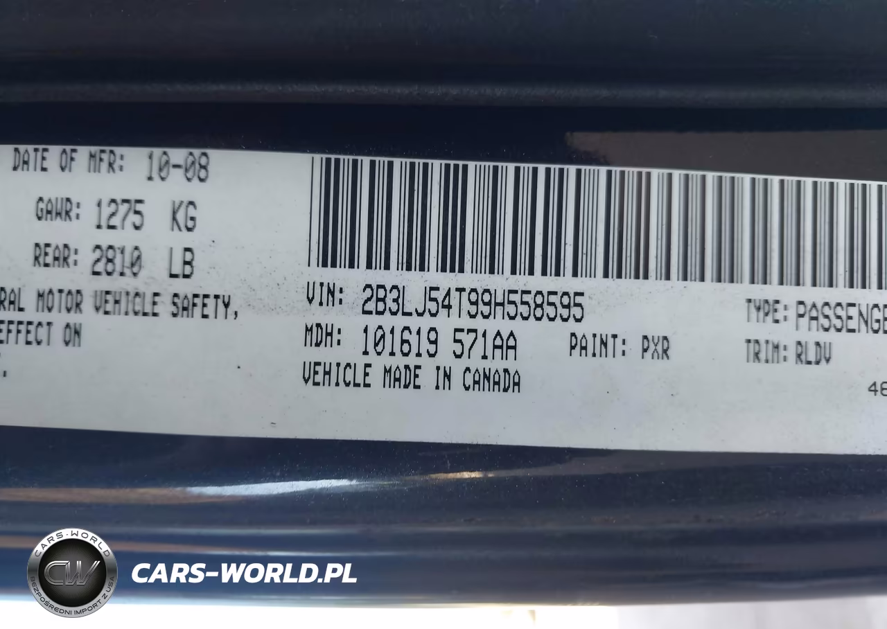 2009 Dodge Challenger R-T VIN:2B3LJ54T99H558595 - 9