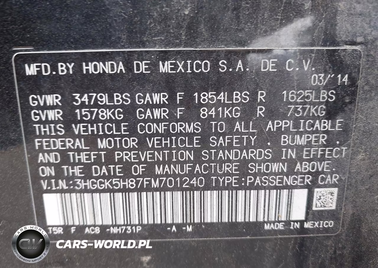 2015 Honda Fit Ex-Ex-L VIN:3HGGK5H87FM701240 - 9