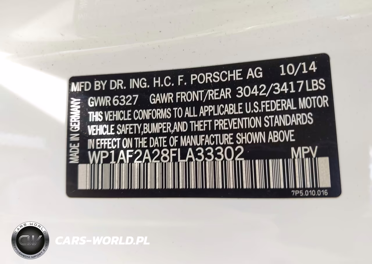 2015 Porsche Cayenne Diesel VIN:WP1AF2A28FLA33302 - 9