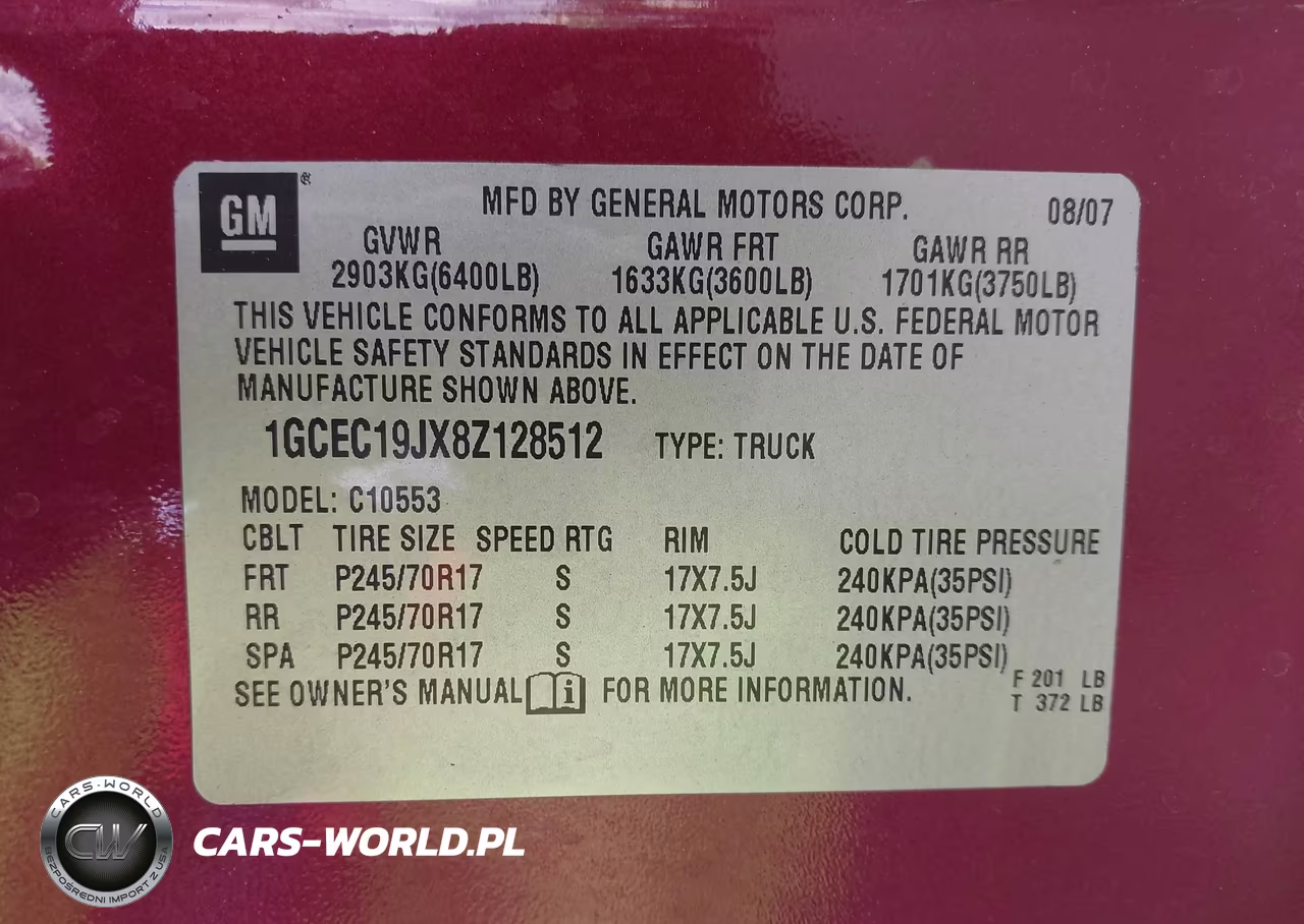 2008 Chevrolet Silverado 1500 Lt2 VIN:1GCEC19JX8Z128512 - 9