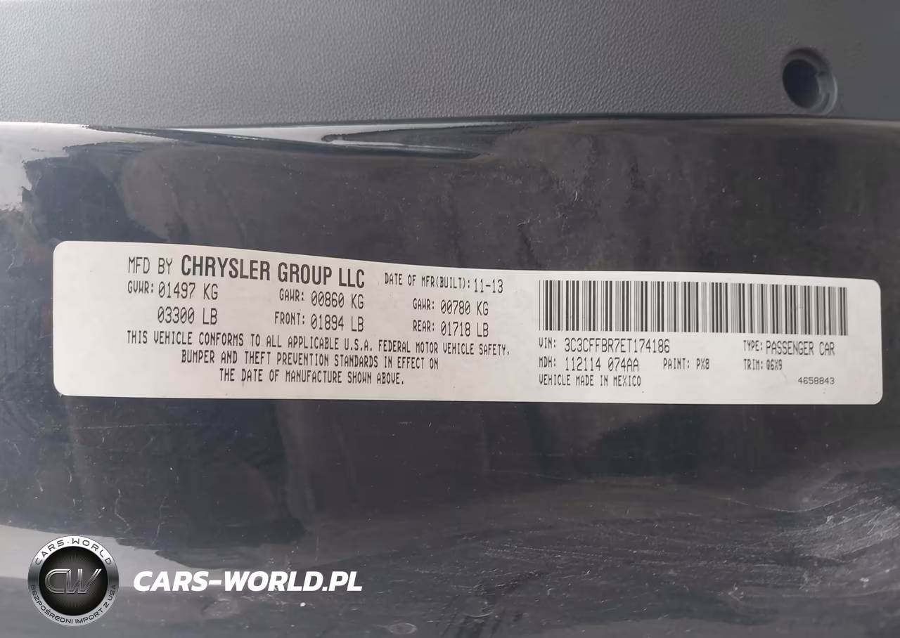 2014 Fiat 500 Sport VIN:3C3CFFBR7ET174186 - 9