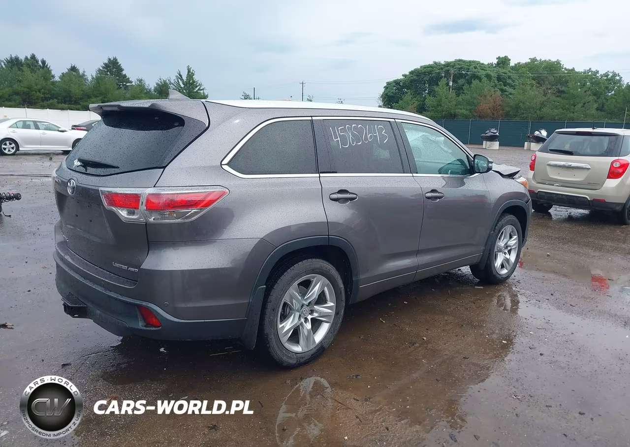 2015 Toyota Highlander Limited V6 VIN:5TDDKRFH2FS180410 - 4