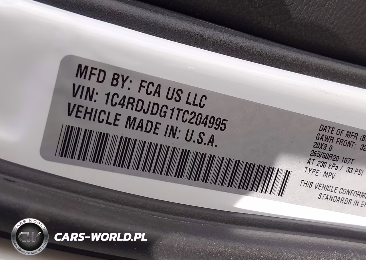 2026 Dodge Durango Gt Awd VIN:1C4RDJDG1TC204995 - 9