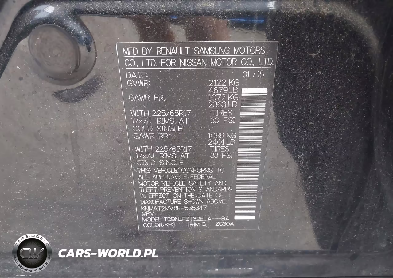 2015 Nissan Rogue S VIN:KNMAT2MV8FP535347 - 9