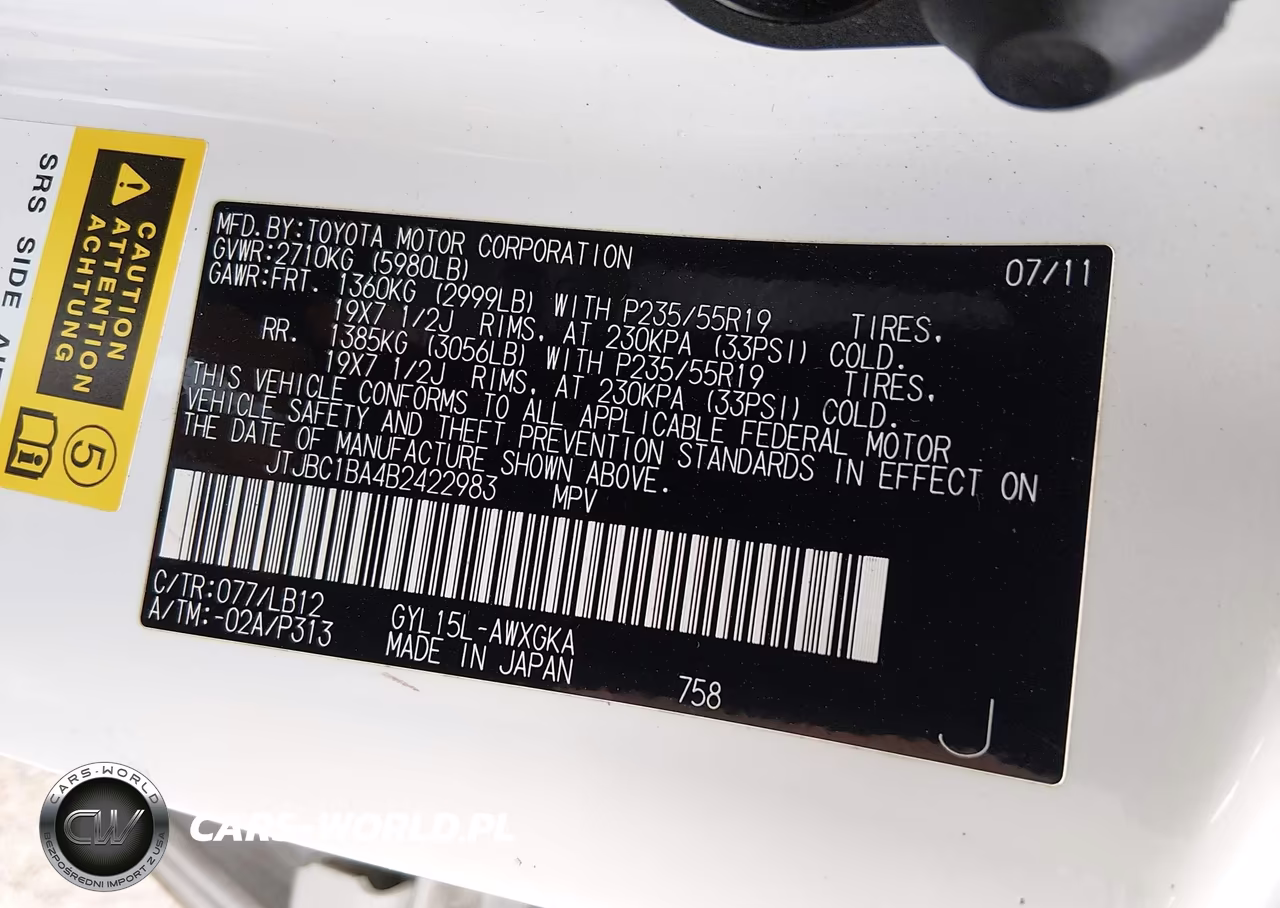2011 Lexus Rx 450H VIN:JTJBC1BA4B2422983 - 9