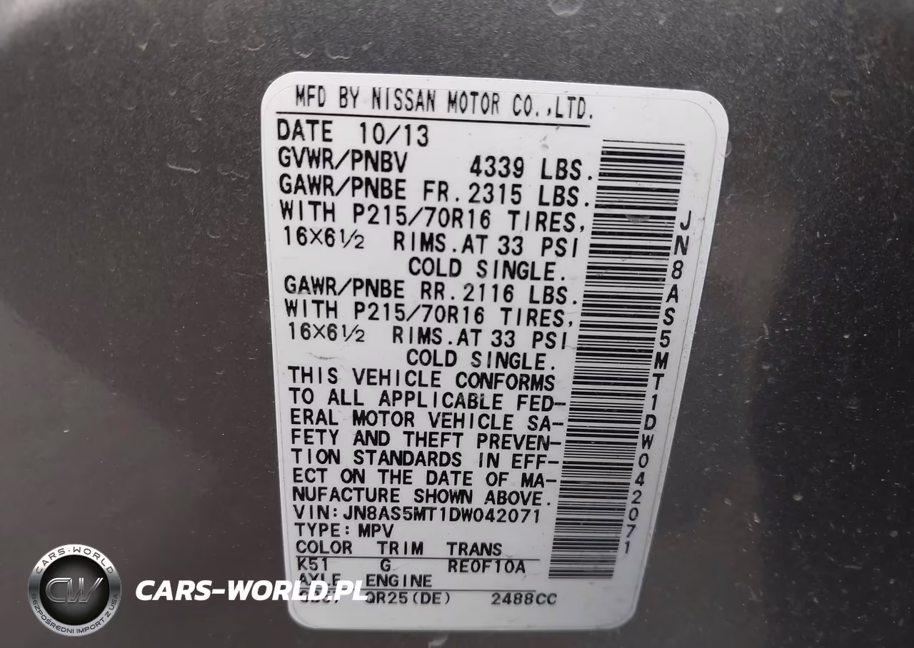 2013 Nissan Rogue S VIN:JN8AS5MT1DW042071 - 9