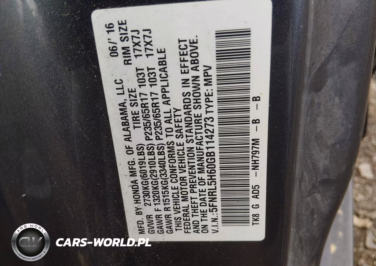 2016 Honda Odyssey Ex-L VIN:5FNRL5H60GB114273 - 9