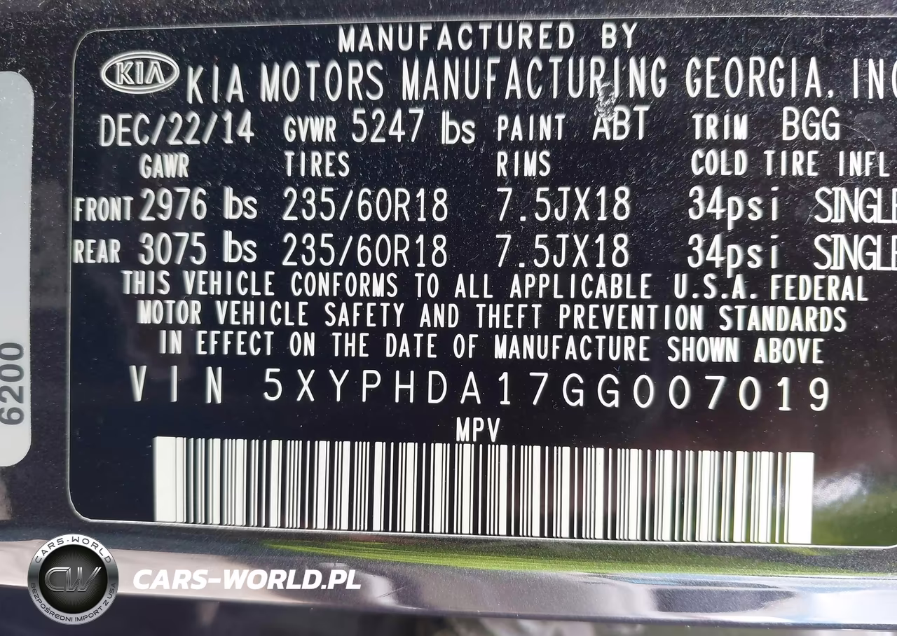2016 Kia Sorento 2.0T Ex VIN:5XYPHDA17GG007019 - 9