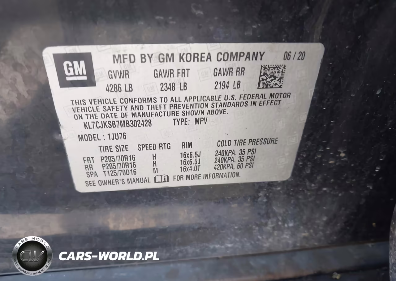 2021 Chevrolet Trax Fwd Ls VIN:KL7CJKSB7MB302428 - 9