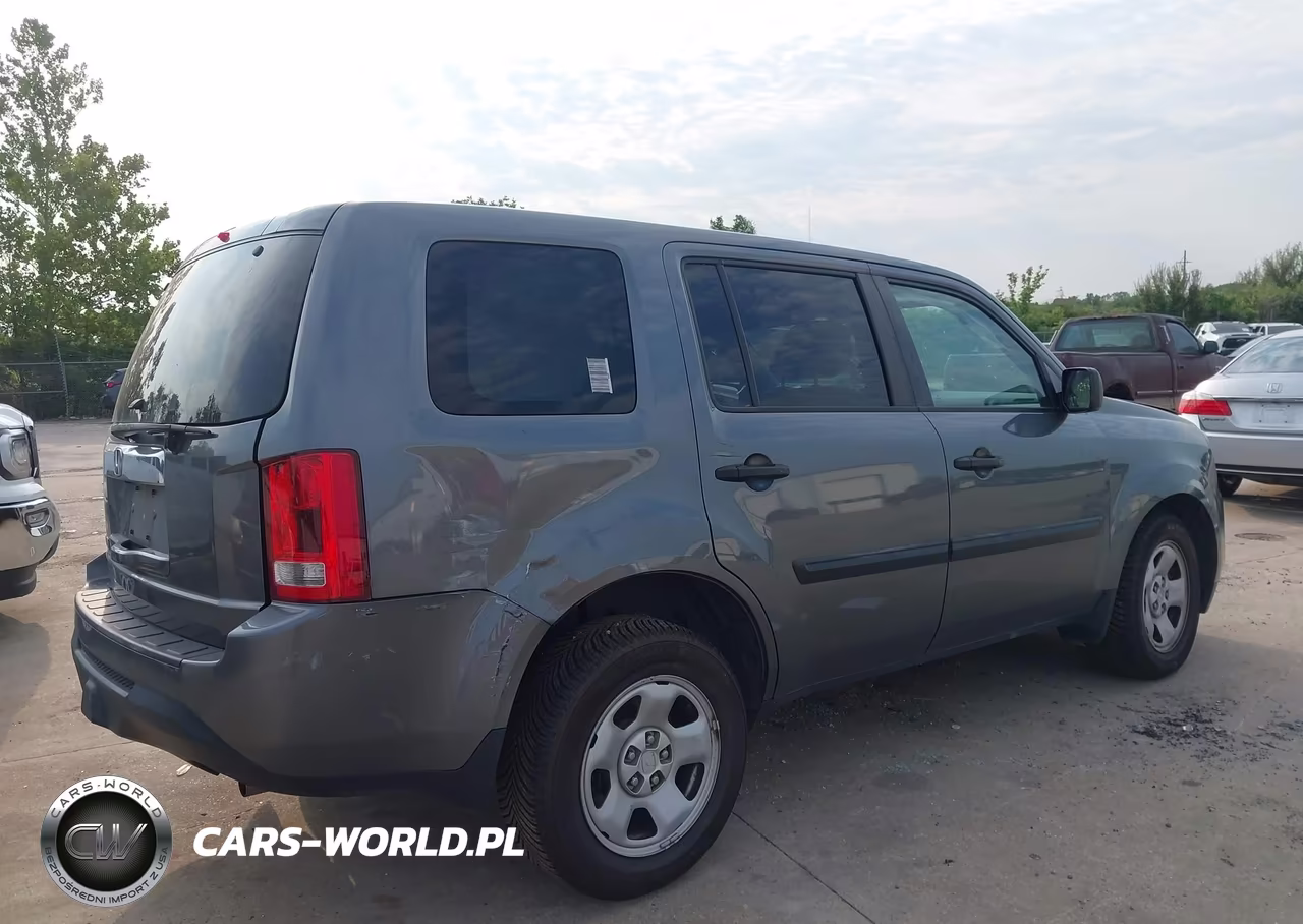 2013 Honda Pilot Lx VIN:5FNYF3H21DB031032 - 4