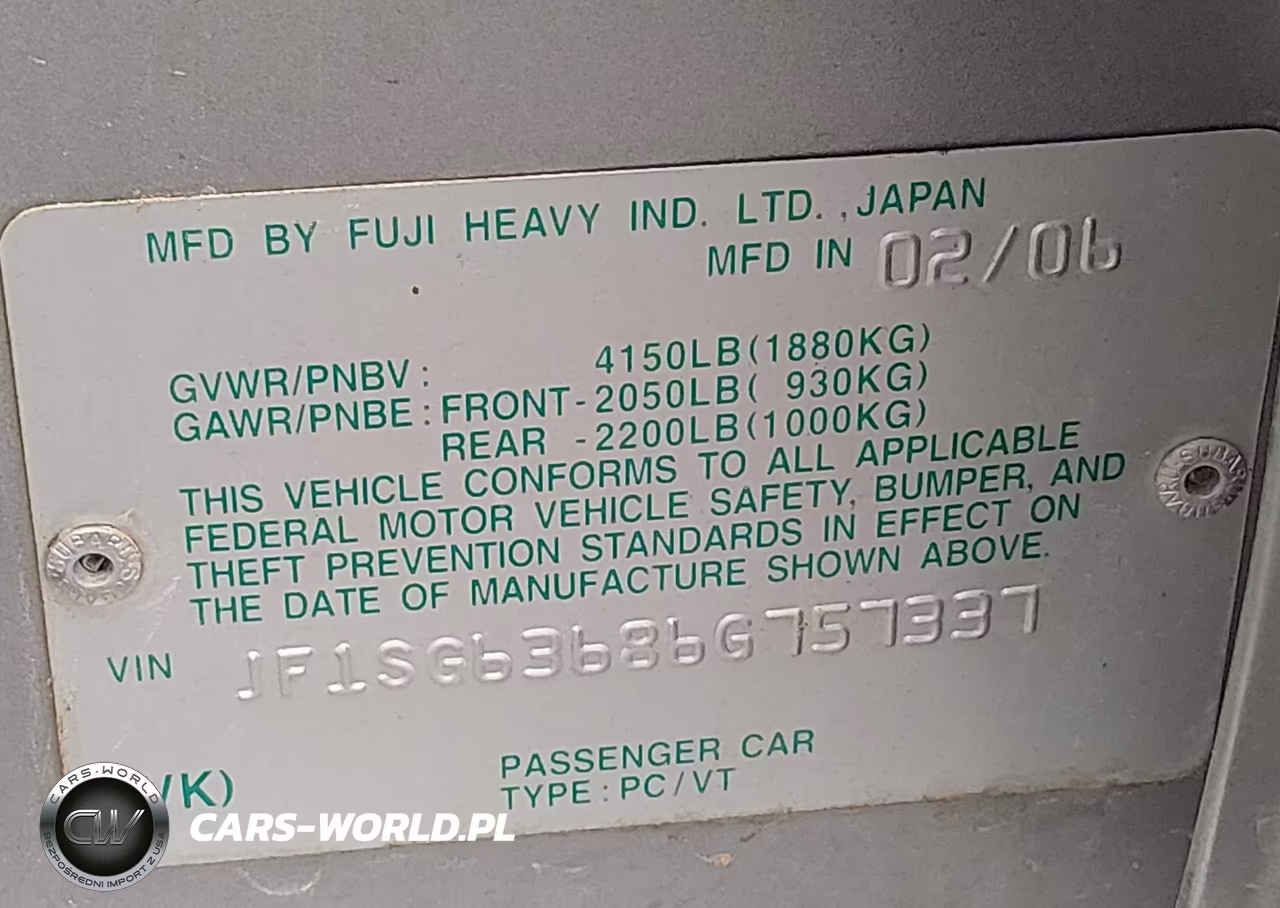 2006 Subaru Forester 2.5X VIN:JF1SG63686G757337 - 9