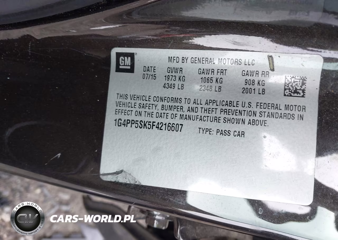 2015 Buick Verano VIN:1G4PP5SK5F4216607 - 9