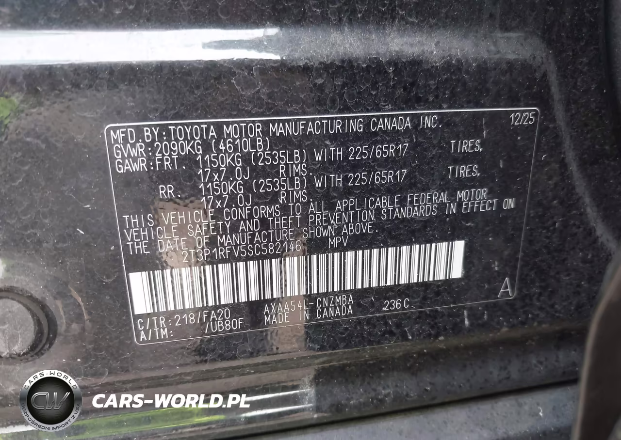 2025 Toyota Rav4 Xle VIN:2T3P1RFV5SC582146 - 9