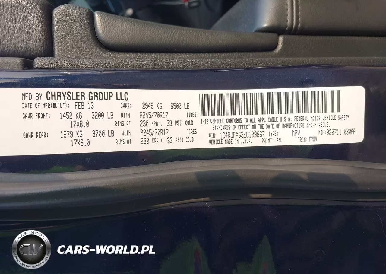 2014 Jeep Grand Cherokee Laredo VIN:1C4RJFAG3EC109867 - 8