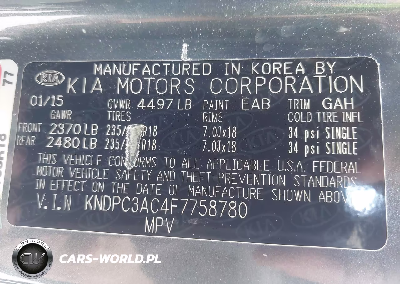 2015 Kia Sportage Ex VIN:KNDPC3AC4F7758780 - 9