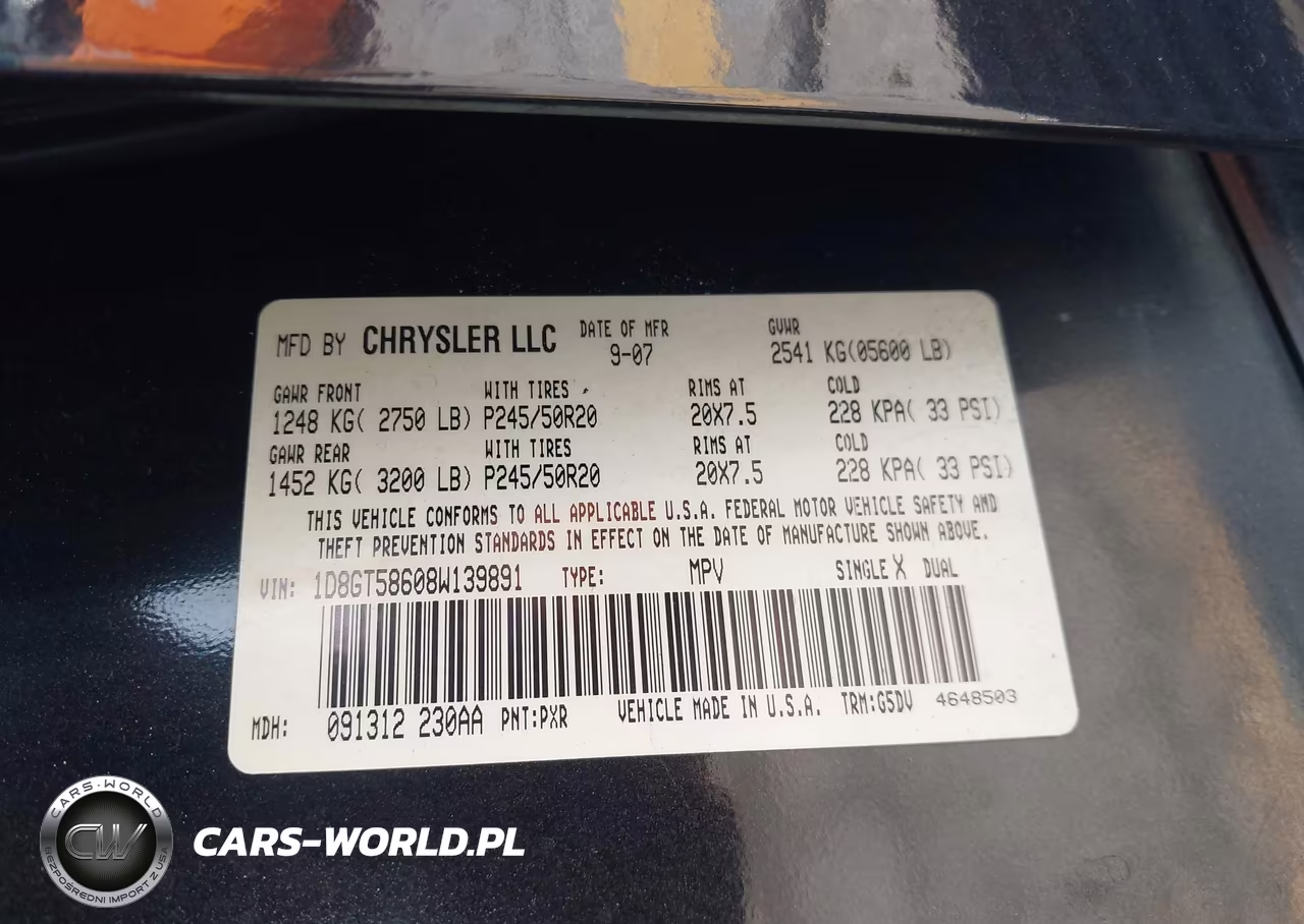 2008 Dodge Nitro Slt-Rt VIN:1D8GT58608W139891 - 9