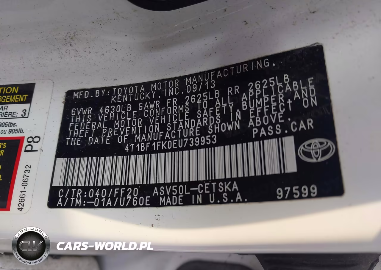 2014 Toyota Camry Se Sport VIN:4T1BF1FK0EU739953 - 9
